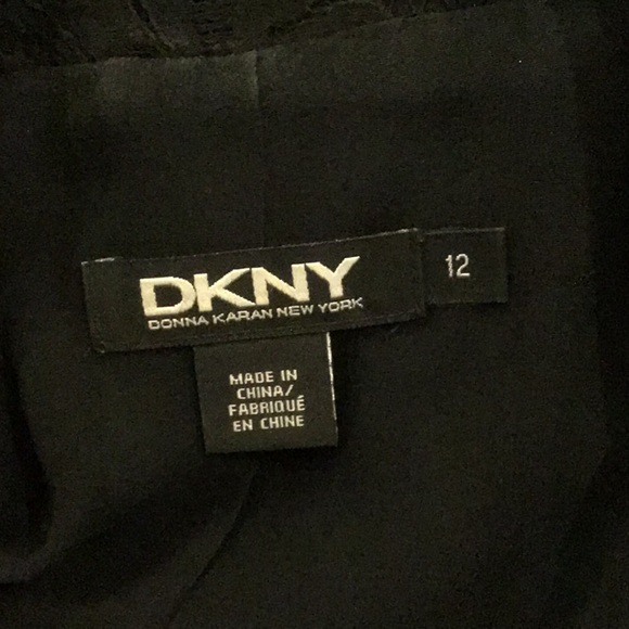DKNY black lace blazer, size 12 - Picture 5 of 6